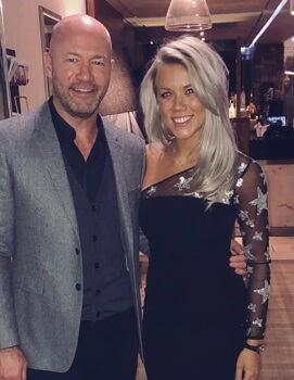 Hollie Shearer with her father Alan Shearer.